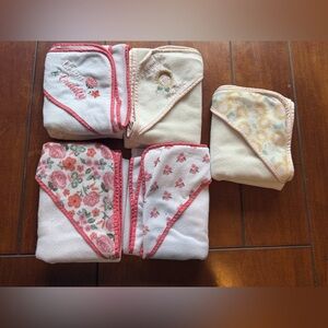 White & Cream Hooded Towel Lot